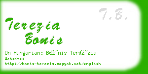 terezia bonis business card